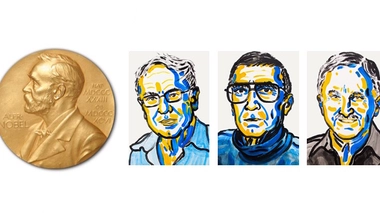  L'Académie Nobel décerne un prix à trois artisans de la compréhension de ces mécanismes cellulaires. A gauche de la médaille Nobel : Tomas Lindahl, Aziz Sancar et Paul Modrich (crédits : Ill. N. Elmehed. © Nobel Media AB 2015)