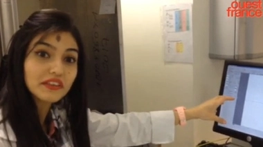 Olfat Malak - Image extraite de la vidéo "Dans le laboratoire de la chercheuse Olfat Malak" - Ouest France