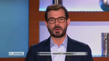 Vidéo : entretien avec Erwan Bézard. Illustration : modélisation d'une molécule de nilotinib (en rouge) entrant en interaction avec la protéine ABL1 (voir encadré ''Quels mécanismes pourraient éventuellement être en jeu ?'') - Crédits : cc-by-sa SocratesJ