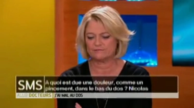 À quoi est due une douleur, comme un pincement, dans le bas du dos ?