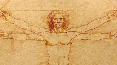 "Je n'ai pas quatre bras !" Au-delà de 500 millisecondes, le cerveau peine à traiter simultanément deux tâches distinctes - Détail de "Etude des proportions du corps humain selon Vitruve, réalisé par Léonard de Vinci aux alentours de 1492.