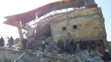 L'hôpital bombardé à Hadiyé. Source/crédits : MSF.