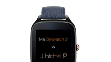Montre connectée avec l'application ©Whatchhelp