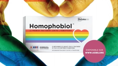 Extrait du visuel de la campagne Homophobiol©