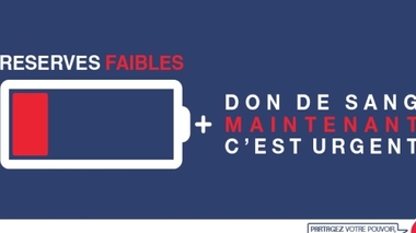 Campagne d'urgence de l'Etablissement français du sang (EFS)