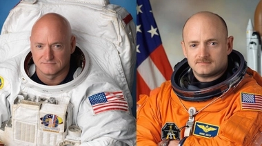À gauche, Scott Kelly. À droite, son frère Mark.