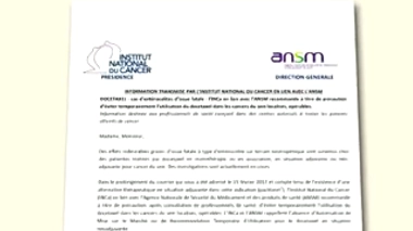 Cancer du sein : l'arrêt du docétaxel recommandé