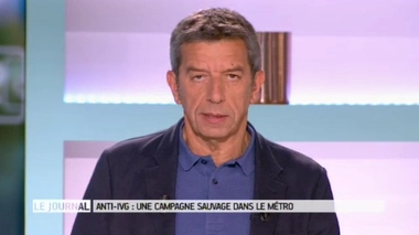 Des affiches sauvages anti-IVG dans le métro parisien (capture d'écran Twitter Laurent Delmas) - Vidéo : entretien avec Véronique Séhier, co-présidente du planning familial