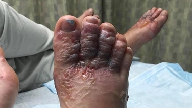 L'une des photographies postées par l'un des voyageurs sur sa page Facebook (DR)