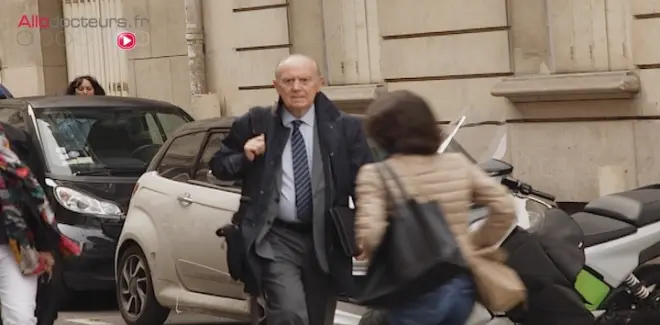  Henri Joyeux à son arrivée au Conseil national de l'Ordre des Médecins, le 24 mai. (photo : F. Gouthière) 