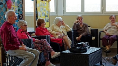 Résidents de l'EHPAD de la Source (PACA). (DR)