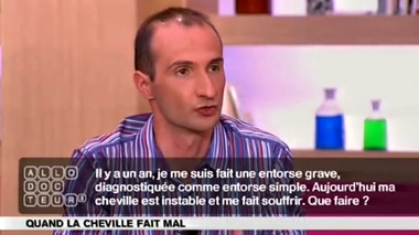 Cheville : une entorse grave ?