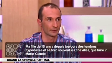 Cheville : des tendons hyperlaxes ?