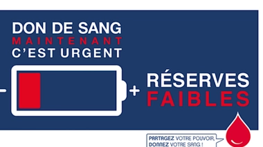 Rendez-vous dès que possible au centre de don le plus proche de chez vous