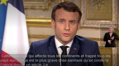 "Cette épidémie est la plus grave crise sanitaire qu'ait connue la France depuis un siècle", Emmanuel Macron
