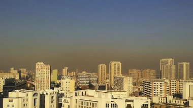 Pollution atmosphérique à Paris.