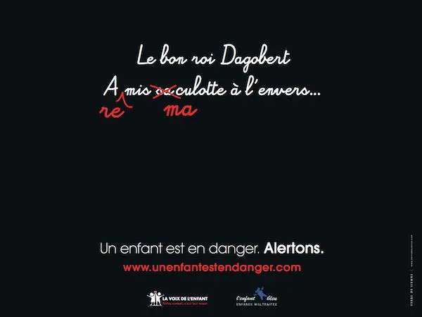 La campagne « Un enfant est en danger »