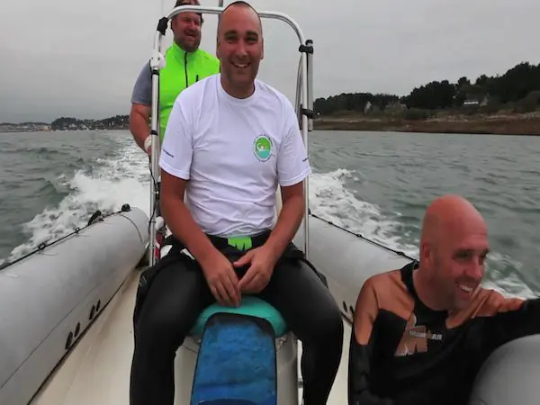 Philippe Croizon et Arnaud Chassery, prêts pour ce grand défi.