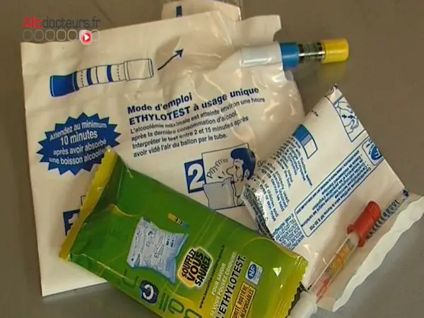 Ethylotest chimique à usage unique
