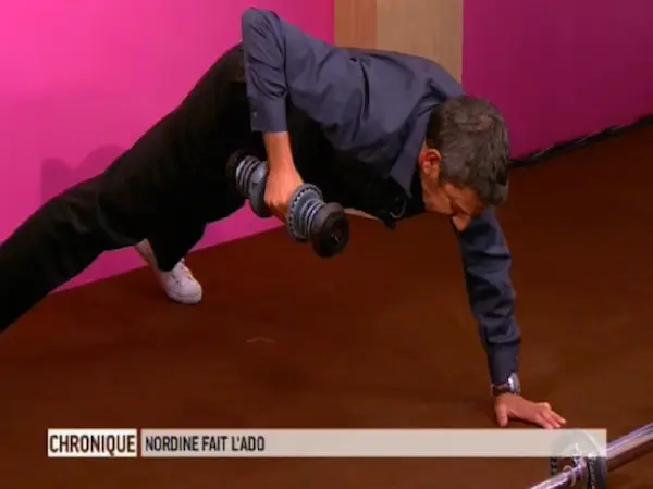 Exercice avec des haltères