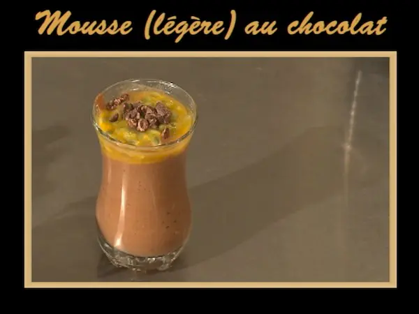 Mousse (légère) au chocolat