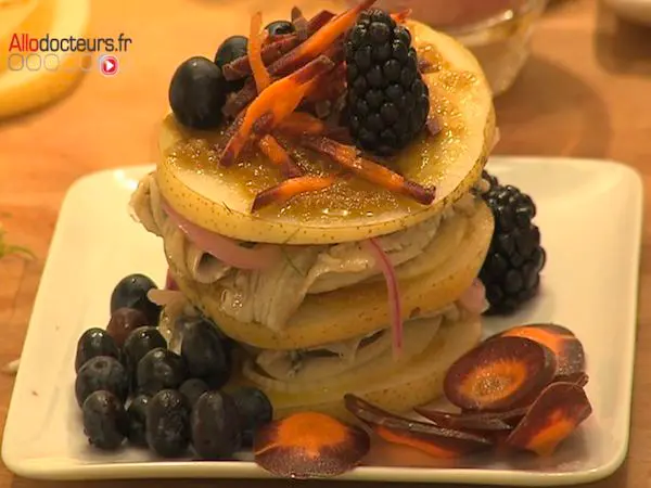 Millefeuille de fruits noirs