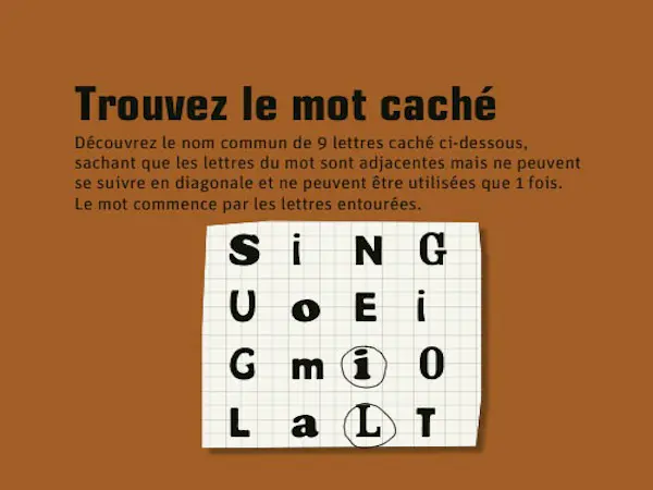 H - Trouvez le mot caché © PlayBac