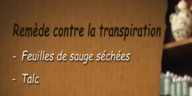 Remède contre la transpiration