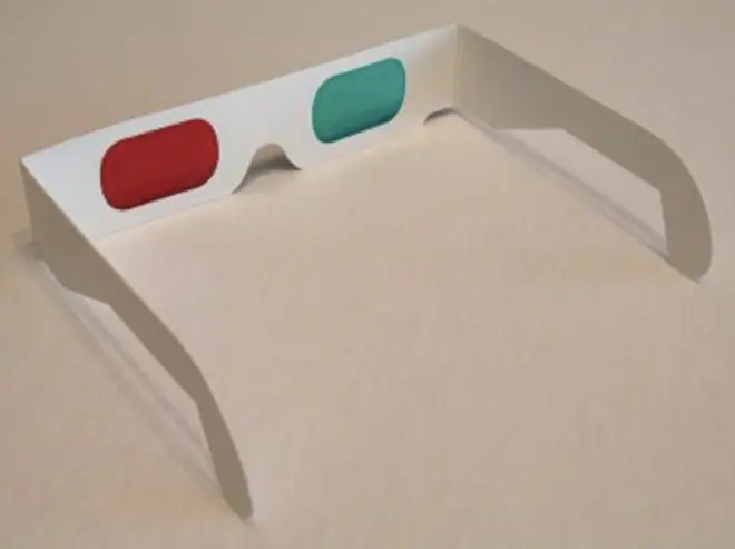 Des lunettes conçues pour observer les anaglyphes (superposition de deux vues proches, colorées différemment). (cc-by K.Bednarik)