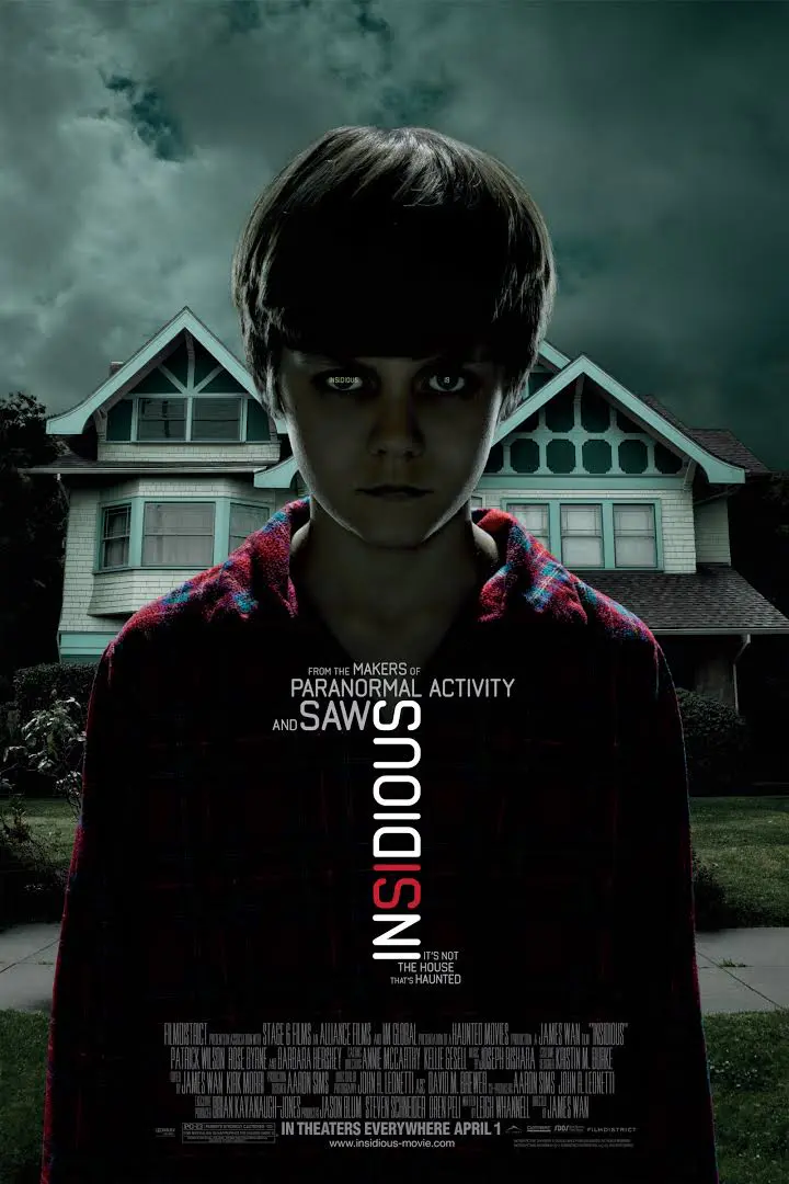 Affiche du film d'épouvante projeté aux volontaires de l'étude : "Insidious" (© FilmDistrict, 2010)