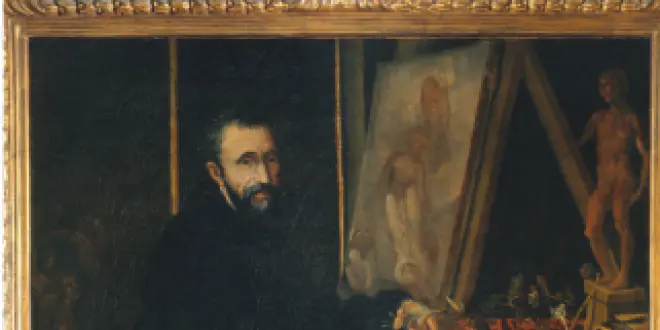 Portrait de Michel-Ange Buonarroti, par Giulio Caccini, 1595