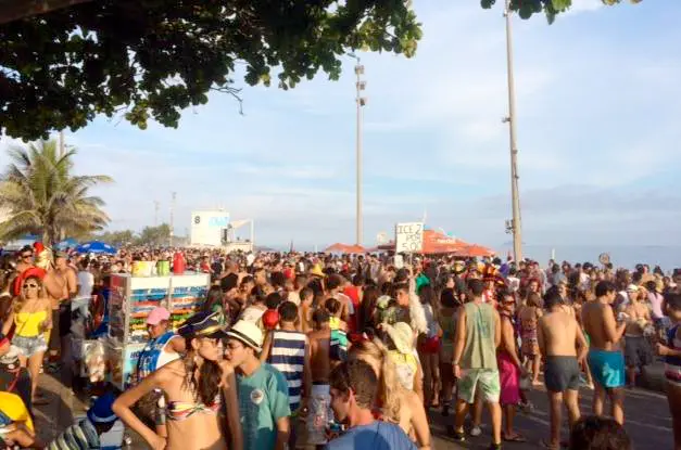 Le carnaval dans le quartier d'Ipanema