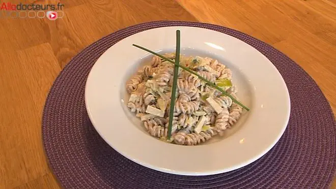 Torsades de petit épeautre carbonara végétale