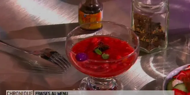 Soupe de fraises à la badiane