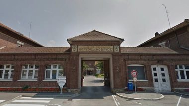 Entrée du centre hospitalier de Chauny.