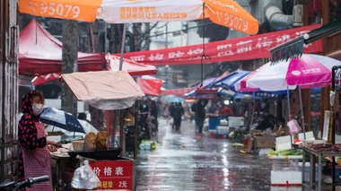 Image d'illustration. Une rue de la ville de Wuhan, en Chine.