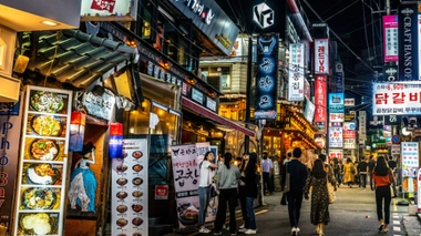 Image d'illustration. Quartier de Gangnam, à Séoul.