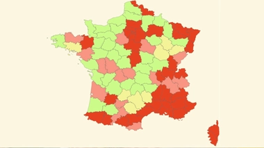 CARTE - Covid : fin des masques à l'école primaire à partir du 4 octobre dans les départements les moins touchés