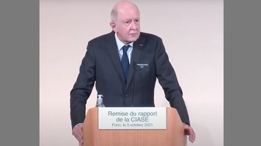 Jean-Marc Sauvé, président de la Ciase, présentait les conclusions de l'enquête menée pendant deux ans et demi par la Commission.