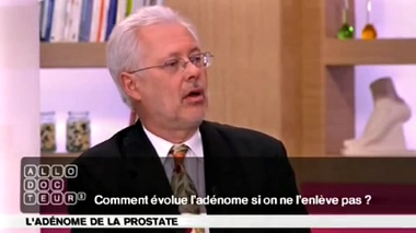Adénome de la prostate : évolution
