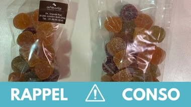 Rappel produit : pâtes de fruits de Neuville