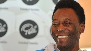 Pelé lors de la Coupe du monde en Afrique du Sud, en 2010