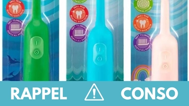 Rappel produit : Brosses à dents pour enfants Crystal