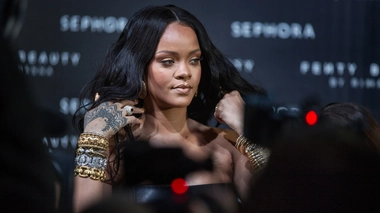 La chanteuse Rihanna à Milan, le 5 avril 2018