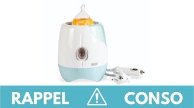 Rappel produit : chauffe-biberon express NUK