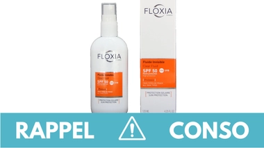 Rappel produit : crème solaire en spray SPF50