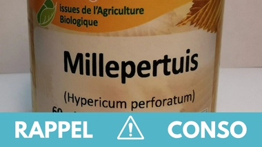 Rappel produit : gélules de millepertuis