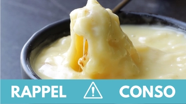 Rappel produit : fromage à fondue