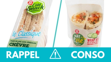Rappel produit : sandwichs triangles et wraps