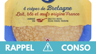 Rappel produit : lot de 4 crêpes de Bretagne